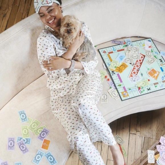 Anthropologie Other - Anthropologie Morgan lane seashell pajama jogger pants size medium nwt